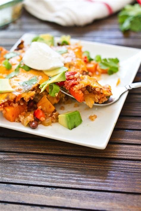 Mahi taco plates up hawaiian comfort food with a nod to baja with grilled fish tacos and a few hawaiian favorites. Easy Vegetarian Mexican Quinoa Casserole | Eating Bird ...