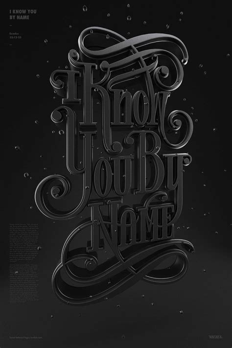 3d Type Projecthand Lettered Creative Typography