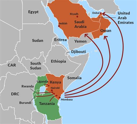 East African Human Trafficking Rings Expand Their Operations Enact Africa