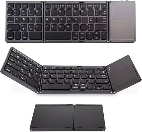 Foldable Bluetooth Keyboard Folding Wireless Portable Keyboard Usb C