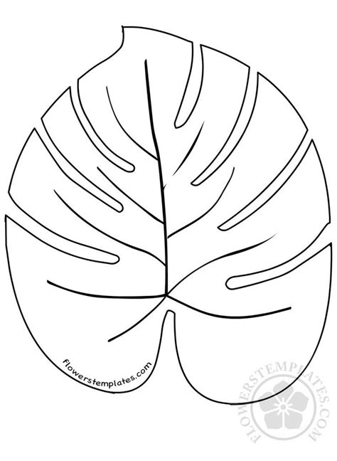 large palm leaves template flowers templates leaf template leaf coloring page leaf