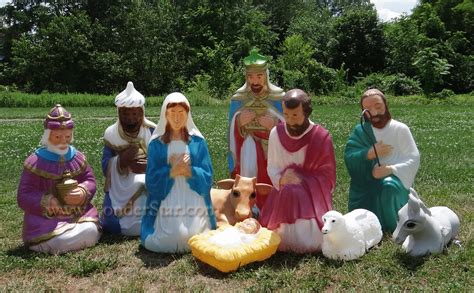 Home holiday accent home accents holiday 5 ft warm whit led nativity scene. Lighted Outdoor Nativity Scene : Not Currently Available ...