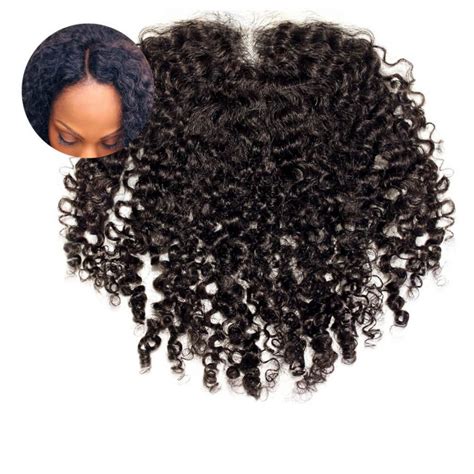 Kinky Curly Closure Piece Frontal Natural Kinky Curly Hair Lace Closure