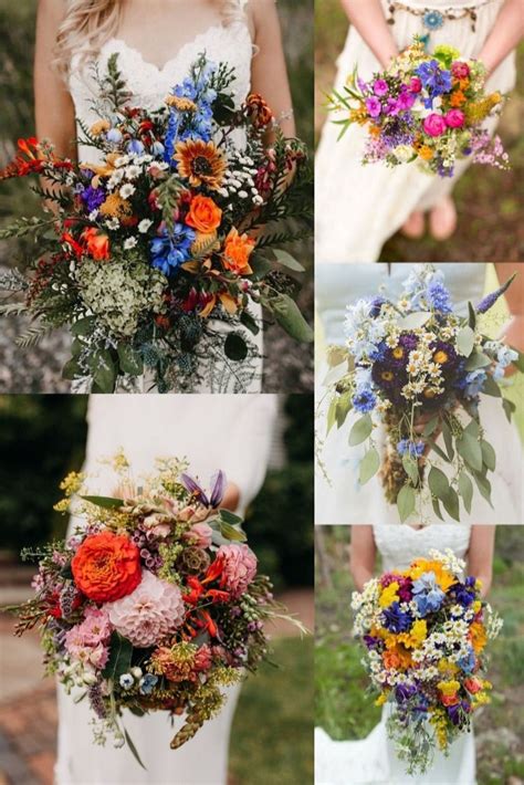 22 Wildflower Wedding Bouquets For Spring Summer Wedding Wildflower