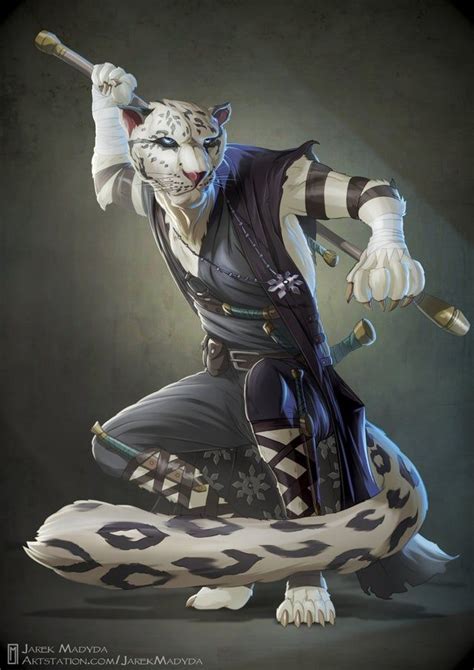 Tabaxi Monk By Jarek Madyda Imaginarywarriors Character Portraits