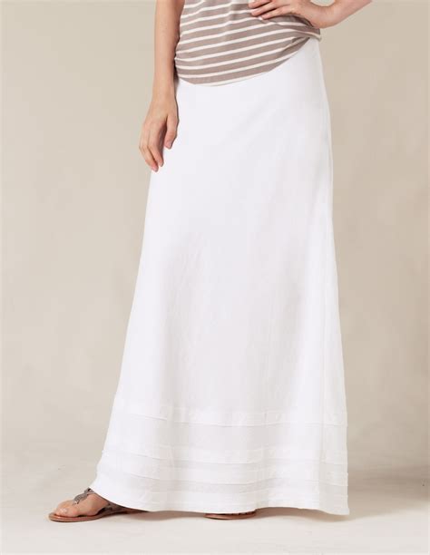 Linen Maxi Skirt With Images White Maxi Skirts