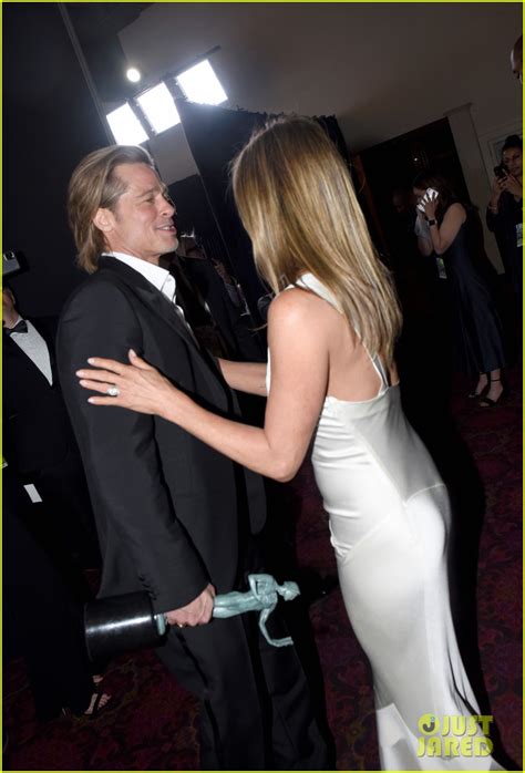 They aren't in regular contact, beyond an occasional text back and forth. Brad Pitt & Jennifer Aniston's SAG Awards Reunion - See Every Photo!: Photo 4419236 | 2020 SAG ...
