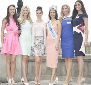 Miss World 2014 Contestants Assemble In London Daily Mail Online