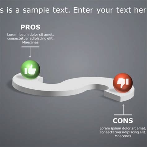 Pros And Cons Infographics Powerpoint Template