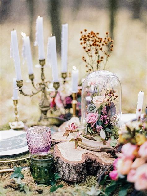 Enchanted Forest Fairytale Wedding In Shades Of Autumn Flowers World