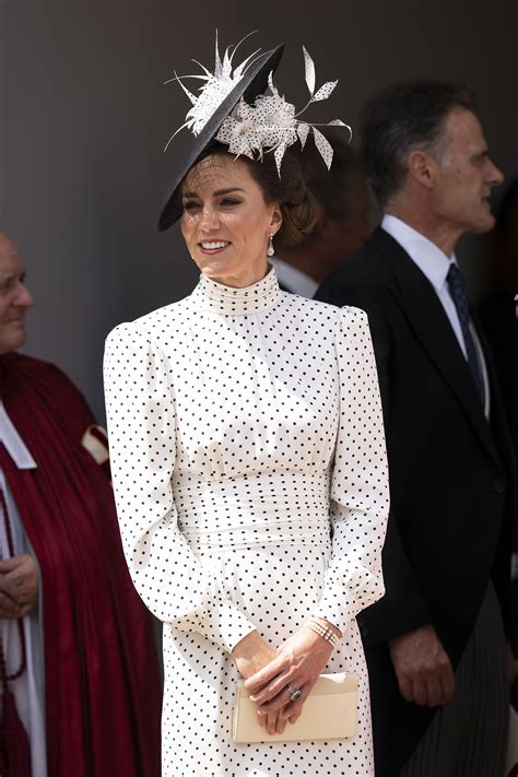 Kate Middleton Wears Polka Dot Dress For Order Of The Garter Pics