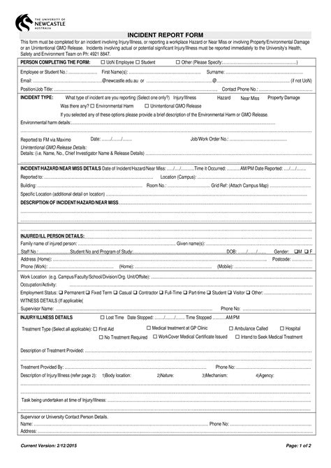 Hazard Incident Report Form - How to create a Hazard Incident Report Form? Download this Hazard ...