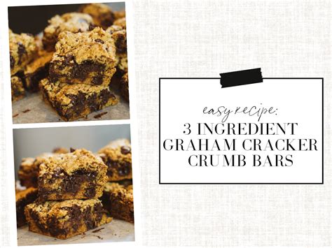 Easy 3 Ingredient Graham Cracker Crumb Bars Recipe Hack