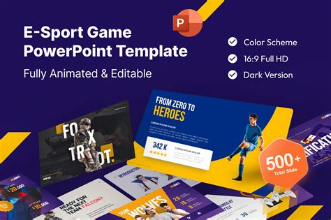 E Sport Game Powerpoint Template Bundle Pack