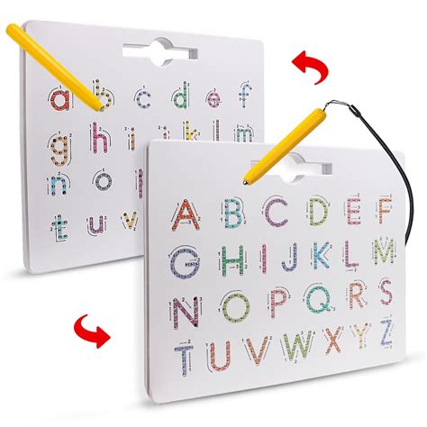Buy Double Sided Magnetic Letter Tracing Board Alphabet Magnet Drawing