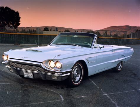 1965 Pale Blue Thunderbird Convertible Old American Cars Classic