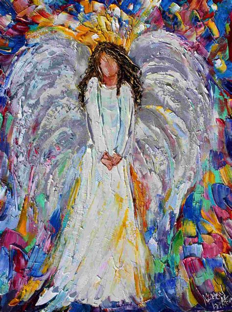 Black Angel Print On Canvas African American Angels Art Made From
