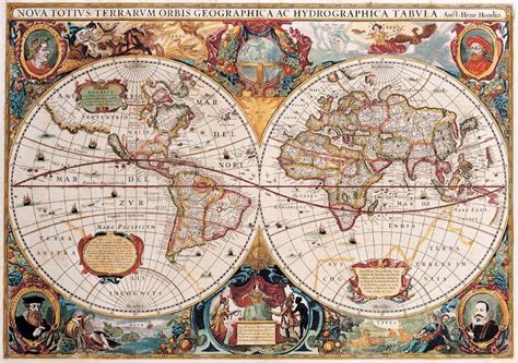 Arte And Enmarcado Mapas Del Mundo Antiguo Mapamundi Antiguo Mapas