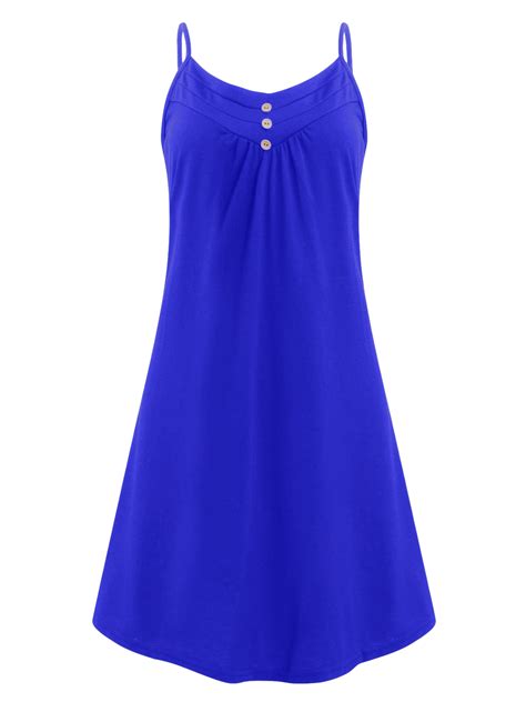 Sexy Dance Women Summer Nightgown Solid Color Sleeveless Nightshirts Casual Pleated Short Sleep