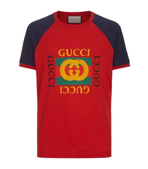 The realreal is the world's #1 luxury consignment online store. Lyst - Gucci Logo Modern Future Motif T-shirt in Red for Men