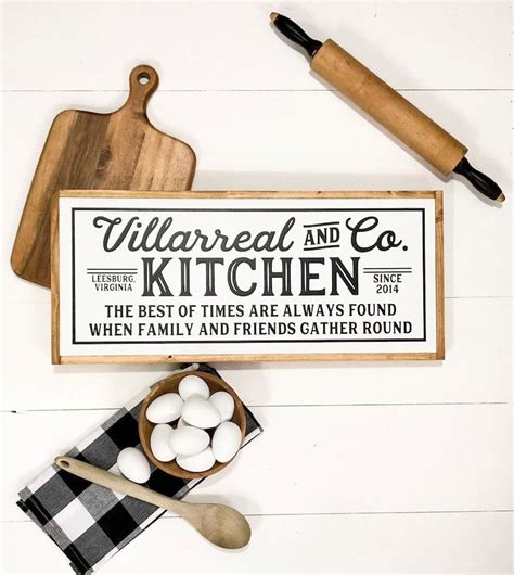 Custom Kitchen Sign Personalized Kitchen Signs Farmhouse Etsy