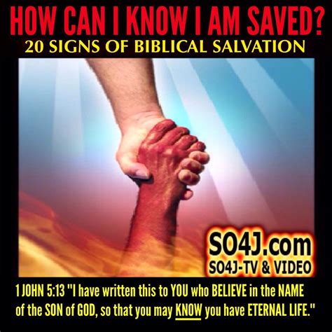How Can I Know I Am Saved So4j