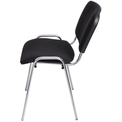 Стул офисный easy chair Изо черный ткань металл хромированный арт 1146981 купить в Москве
