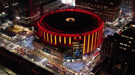 Aerial Of Madison Square Garden Nyc Stock Video Footage 0029 Sbv