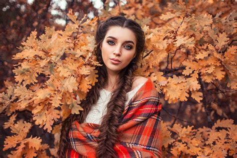 Girl And Fall Wallpapers Wallpaper Cave