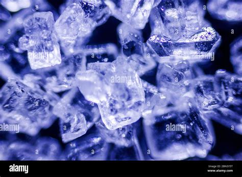 Amazing Sugar Crystals Under The Microscope Stock Photo Alamy