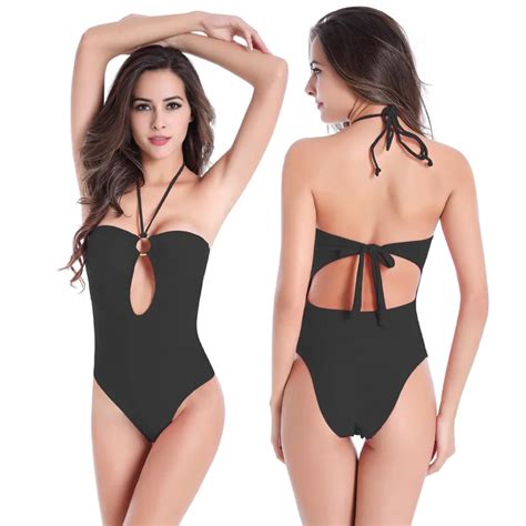 Cute One Piece Bathing Suits High Cut Sexy Cheap Swimsuit Raceback