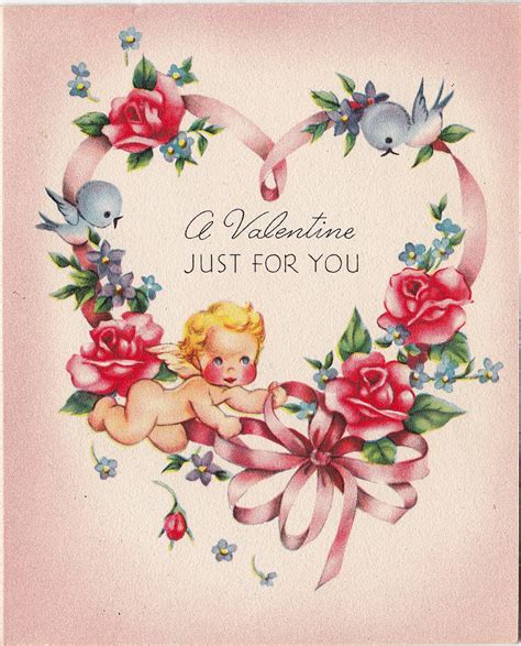 Vintage Valentines Day Card Unused 1950s 012
