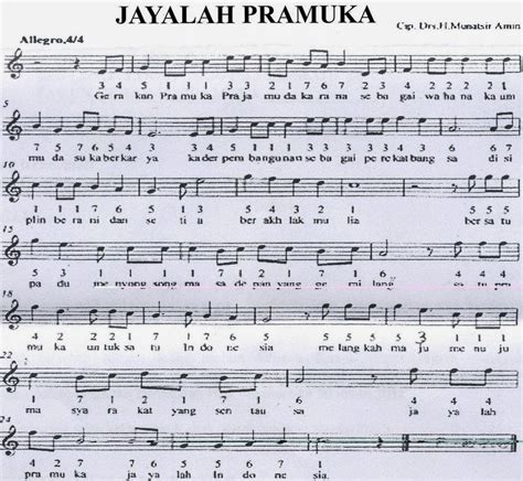 Lirik Himne Dan Mars Gerakan Pramuka Di Indonesia Salam Edukasi