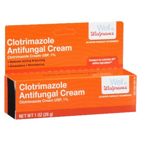 Walgreens Clotrimazole Antifungal Cream 1 Oz Baker’s