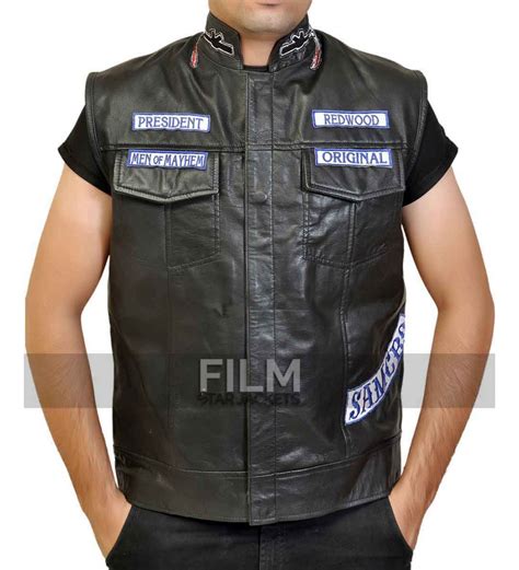 Sons Of Anarchy Jax Teller Biker Vest With Patches