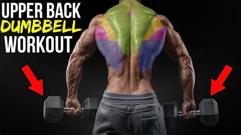 Beast Upper Back Dumbbell Workout For Mass 3 Exercises Youtube