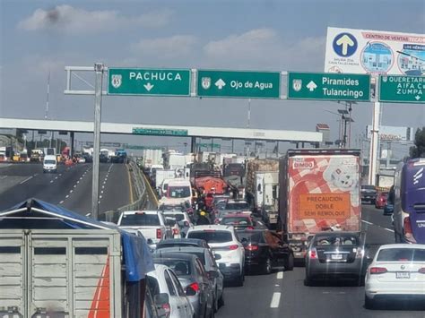 Autopista México Pachuca Bloquean La Caseta San Cristóbal En Ecatepec