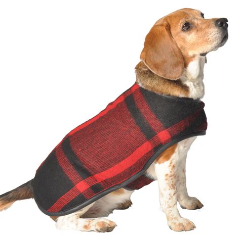 Red Plaid Blanket Dog Coat Chilly Dog Sweaters