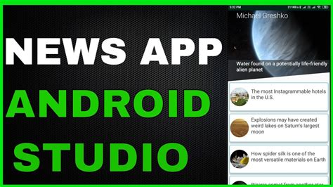 News App Android Studio Tutorial In 2019 Create A News Feed Android