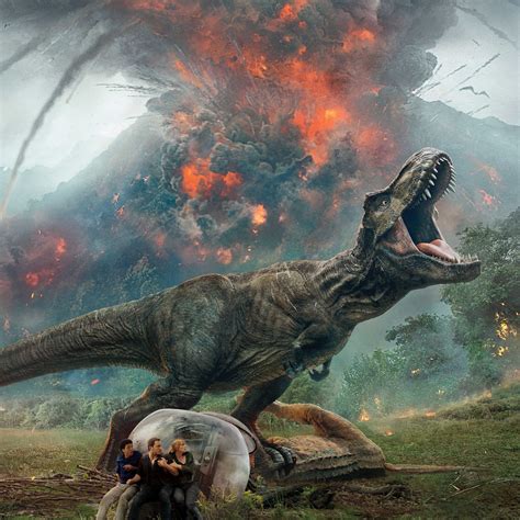 2932x2932 Resolution Jurassic World Fallen Kingdom 2018 Movie Poster