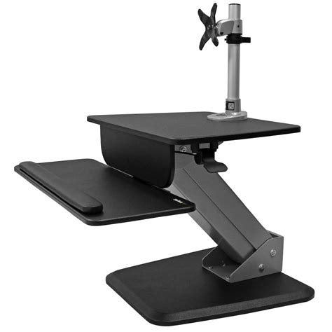 Single Monitor Sit To Stand Workstation Sit Stand Workstations Display Mounting And Mobility