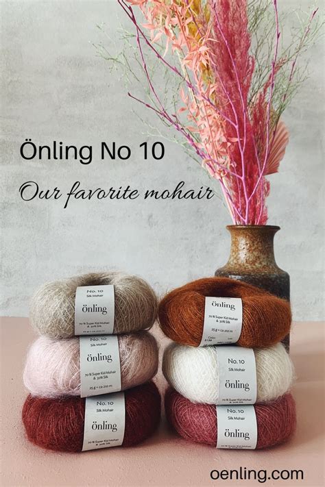 Önling No 10 Silk Mohair Garn Garn Strikkeopskrifter Free