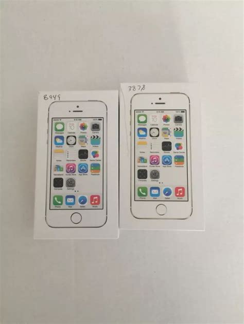 Lot Of 2 Apple Iphone 5s Boxes Only Boxes Both White Apple Iphone