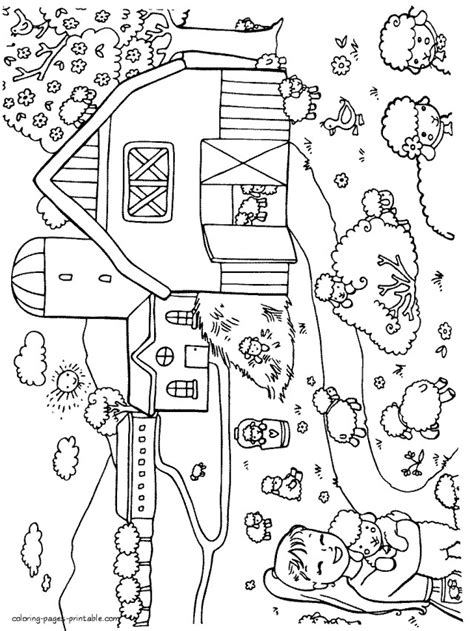 30 Inspired Picture Of Farm Coloring Pages