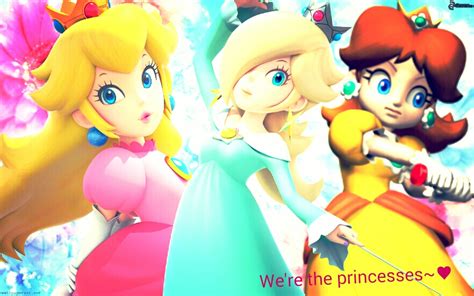Peach Daisy And Rosalina The 3 Princesses From Mario Photo