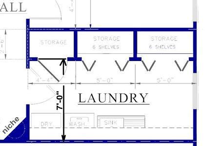 There is a lot of space right in the center of the room that a lot of people over look. laundry floor plans - Google Search | Laundry room ...