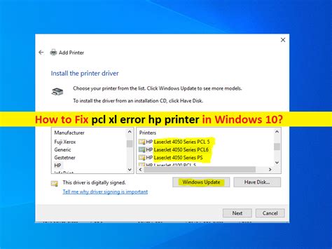 C Mo Reparar El Error Pcl Xl Impresora Hp Windows Pasos Techs