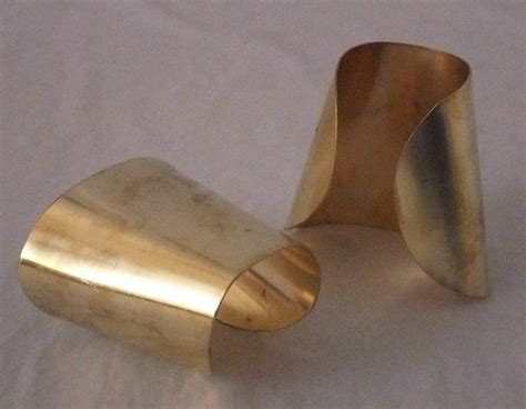 Brass Bracelet Cuff Blanks Extra Wide Tapered 3 Pkg Of 2 Brass Cuff