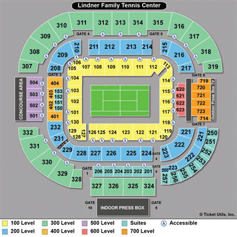 Make sure you check the individual seating map when selecting your tickets. Western and Southern Open Tickets (2019 Tournament) Buy at TicketCity