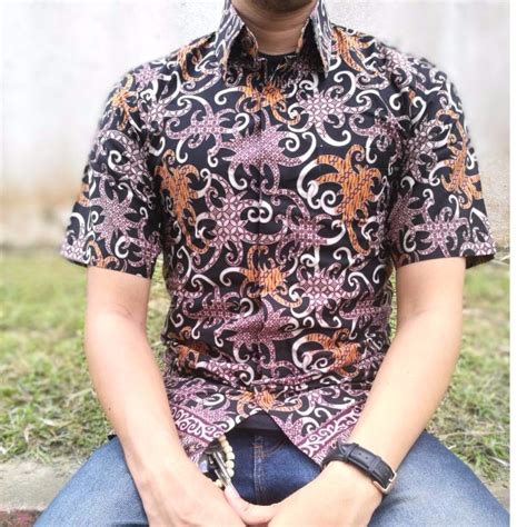 Baju Batik Sarawak Lelaki Malaukuit